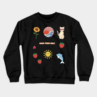 Pack cute summer stickers Crewneck Sweatshirt